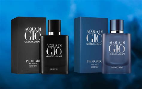 armani acqua di gio profumo vs profondo|acqua di gio profumo 75ml.